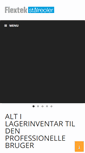 Mobile Screenshot of flextekstaalreoler.dk