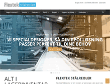 Tablet Screenshot of flextekstaalreoler.dk